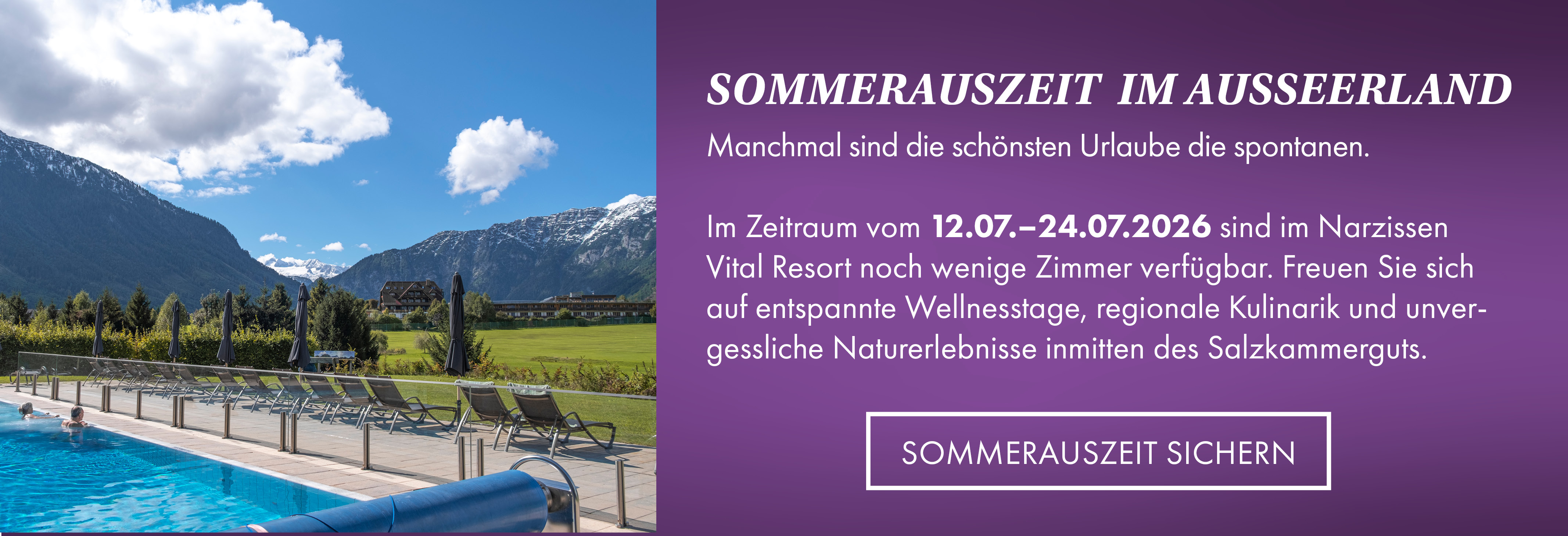 Narzissen Vital Resort in Bad Aussee – Komfortables Doppelzimmer mit Bergblick | Wellnesshotel Salzkammergut