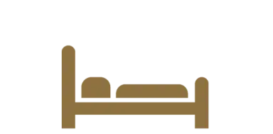 Bett-Icon als Symbol für Zimmer im Freund Das Hotel & Natur Resort.