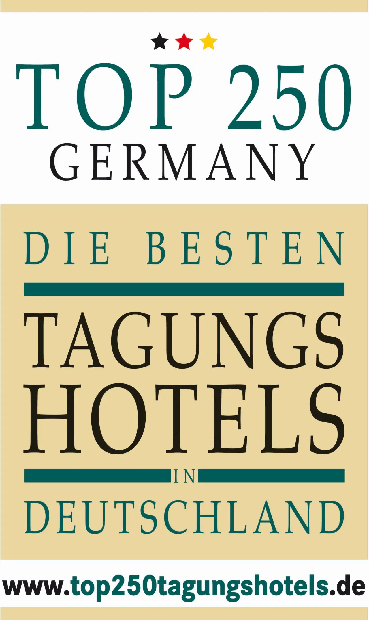 Auszeichnung 'Top 250 Tagungshotels Deutschland' für das Parkhotel Zum Stern