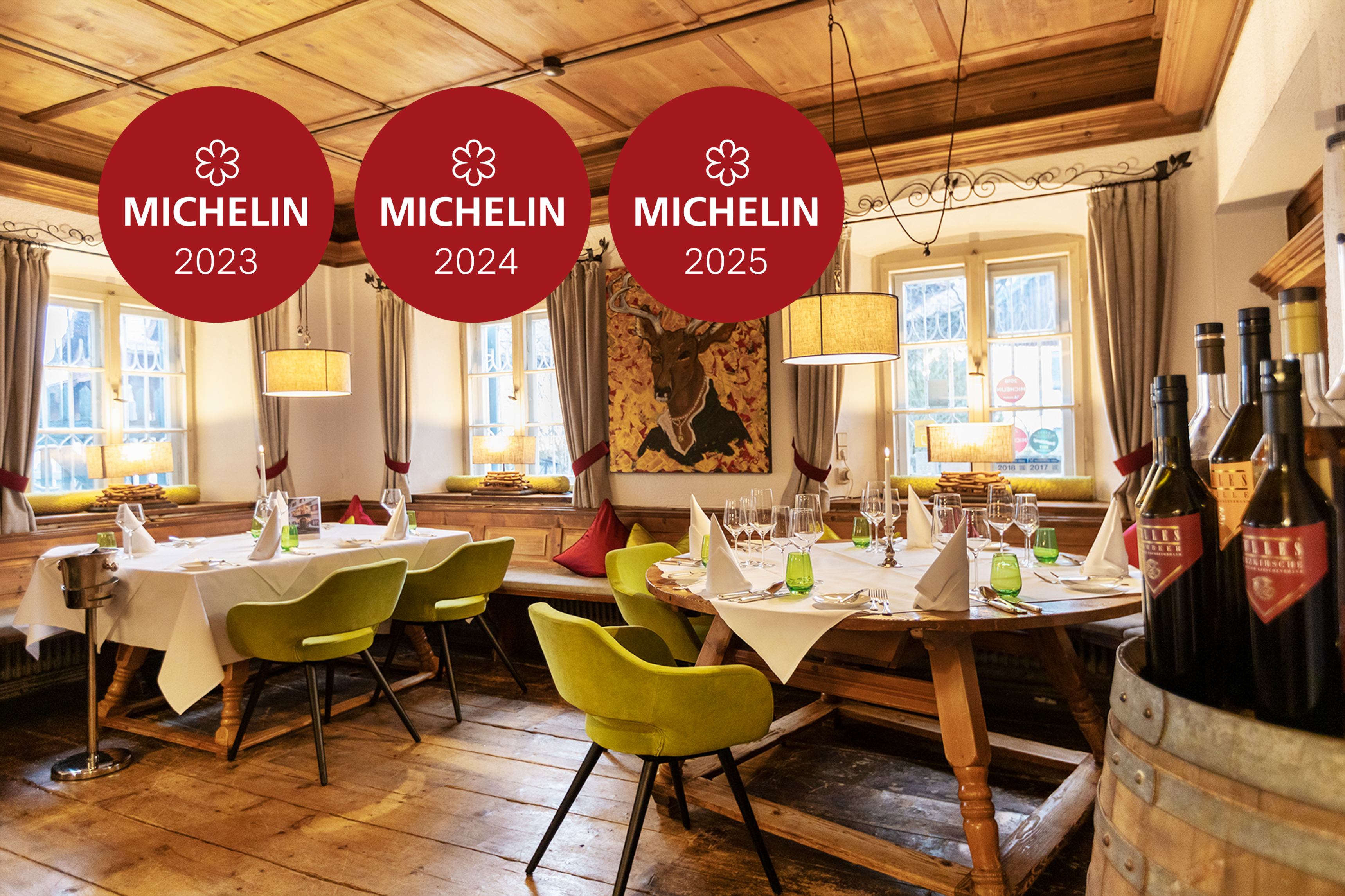 Landgasthof Karner in Frasdorf – Gemütliches Restaurant mit Holztischen und Michelin-Auszeichnungen | Wellnesshotel Chiemgau