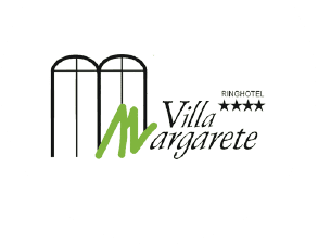 Logo des Ringhotel Villa Margarete mit stilisierten Fenstern und Schriftzug.