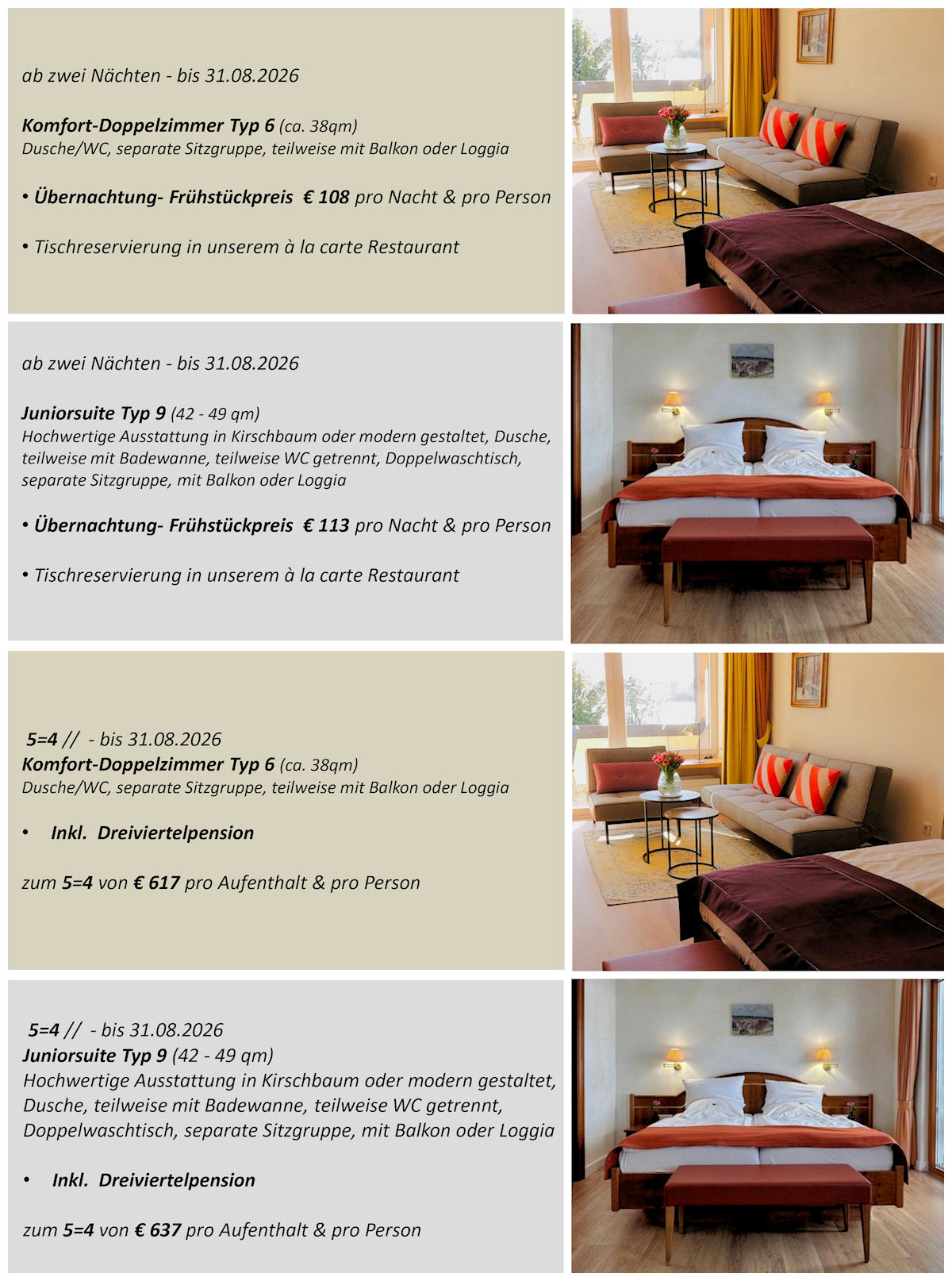 Schwarzwaldhotel Oberwiesenhof in Seewald – Angebote für Komfort-Doppelzimmer und Juniorsuite | Wellnesshotel Schwarzwald
