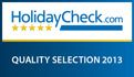 HolidayCheck Quality Selection 2013 Auszeichnung für das Ringhotel Strandblick.