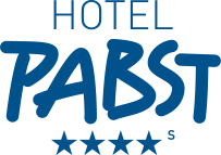 Logo des Hotel Pabst mit vier Sternen