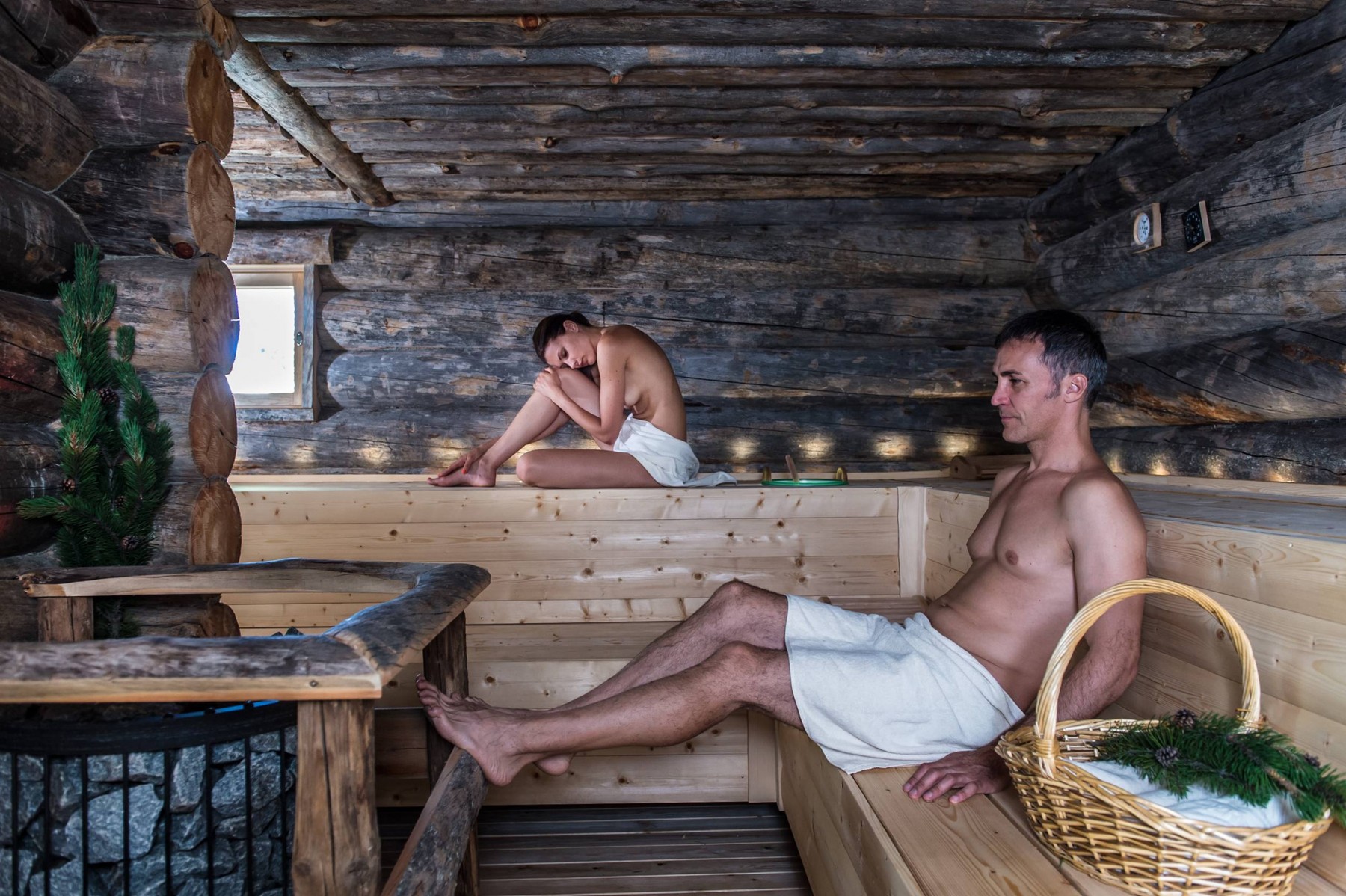 Hotel Rosa ECO Alpine Spa Resort in Kastelruth – Traditionelle Holzsauna mit entspannendem Ambiente | Wellnesshotel Südtirol