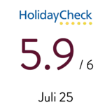 HolidayCheck Bewertung 5.9 für Naturhotel Outside