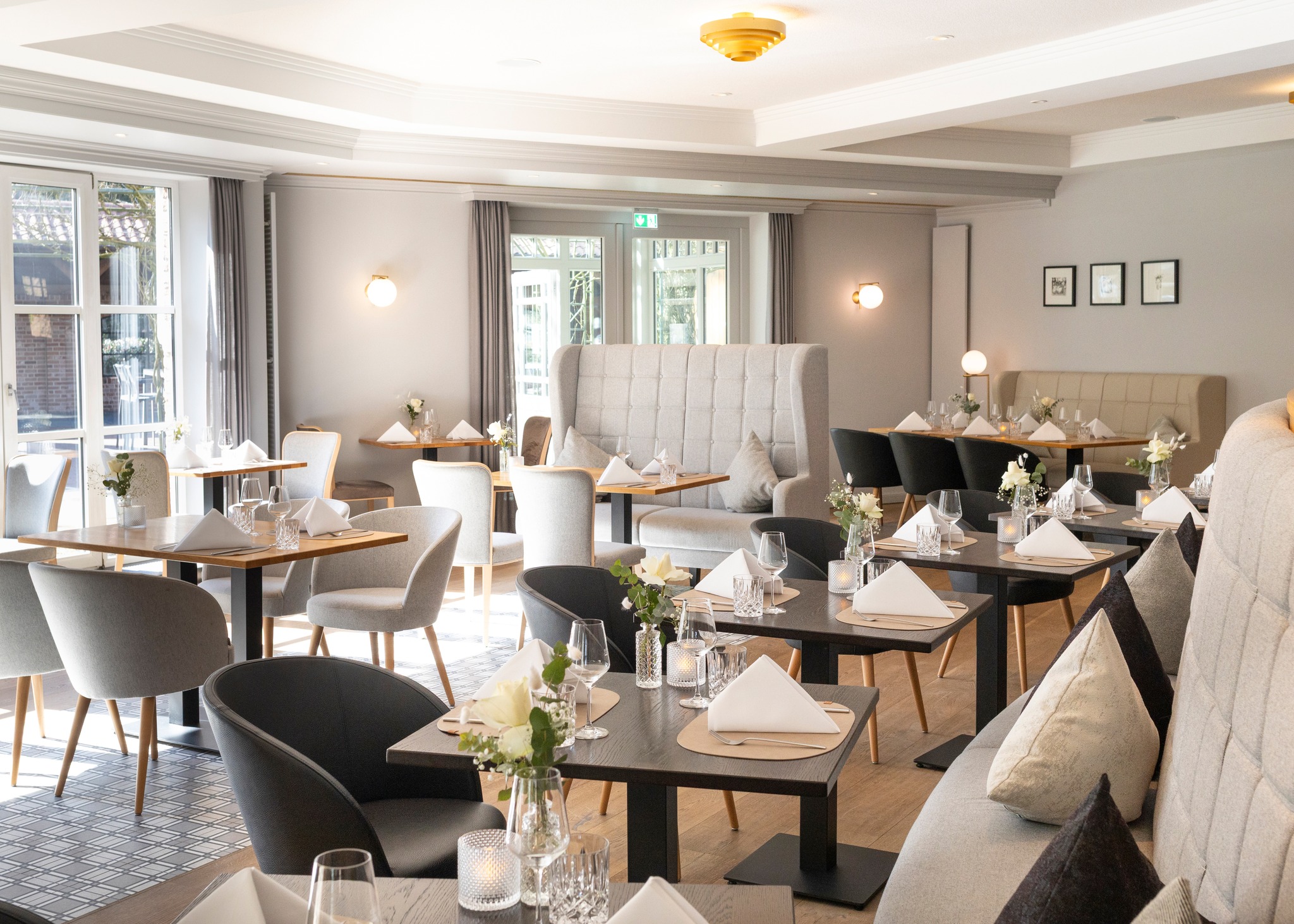 Hotel Heidegrund in Garrel – Elegantes Restaurant mit stilvoller Einrichtung | Wellnesshotel Oldenburger Münsterland
