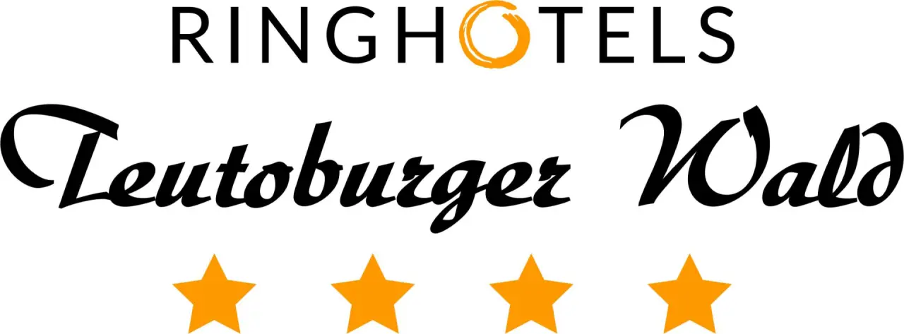 Logo des Ringhotels Teutoburger Wald mit vier Sternen