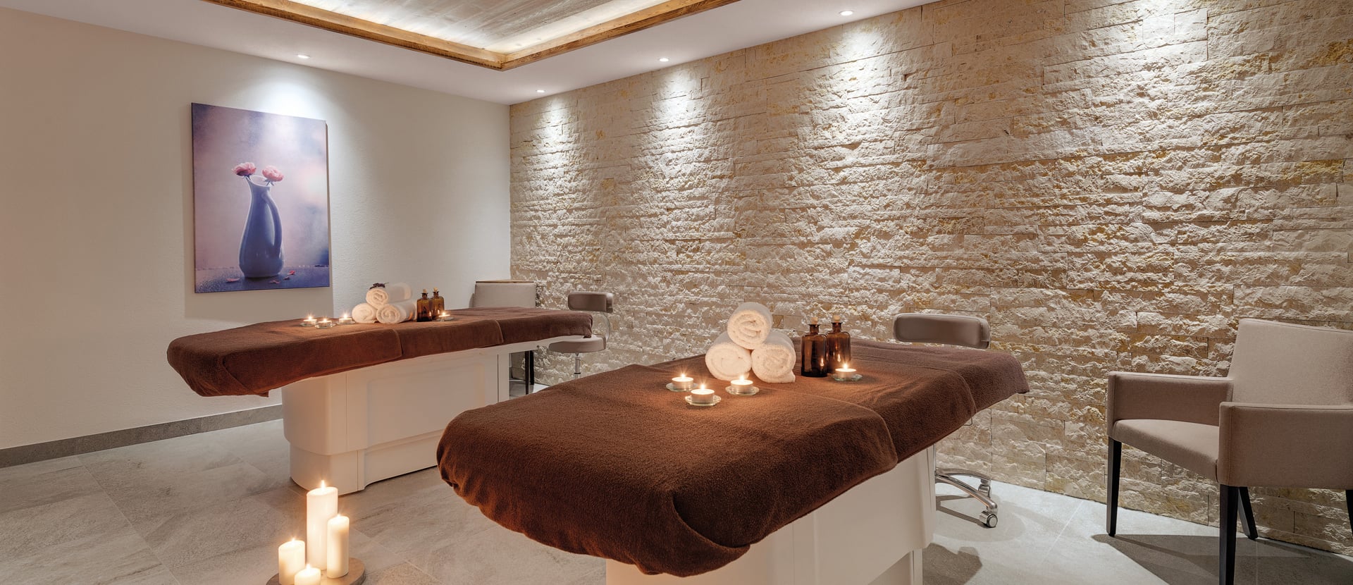 Wellnesshotel Adler Häusern in Häusern – Behandlungsraum für Paarmassagen | Wellnesshotel Schwarzwald