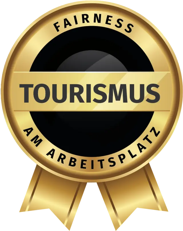 Goldenes Siegel 'Fairness Tourismus am Arbeitsplatz' für Der Kleinwalsertaler Rosenhof.