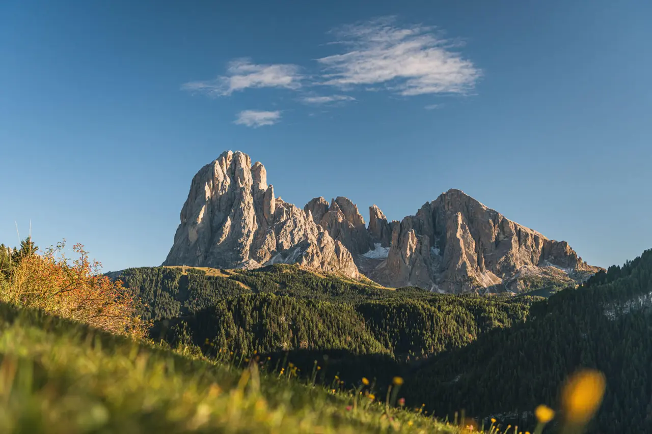 Alpenheim Charming Hotel & Spa in St. Ulrich – Panorama-Blick auf den Langkofel | Wellnesshotel Dolomiten