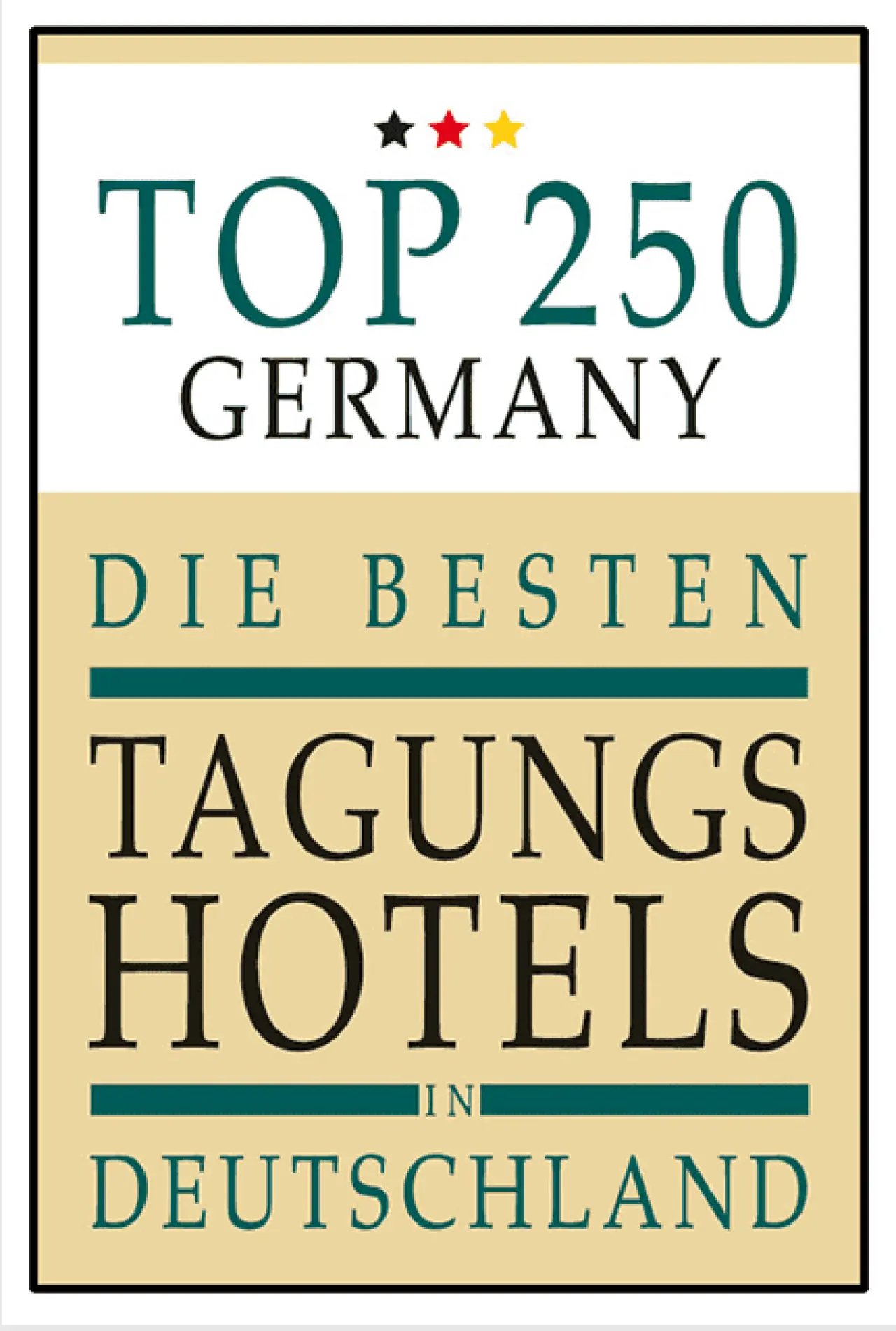 Auszeichnung 'TOP 250 Tagungshotels in Deutschland' für das Schwarzwald Panorama Hotel.