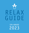 RELAX GUIDE SPA AWARD 2023 für das Mittelburg Wellnesshotel. Auszeichnung für herausragende Wellness-Leistungen.