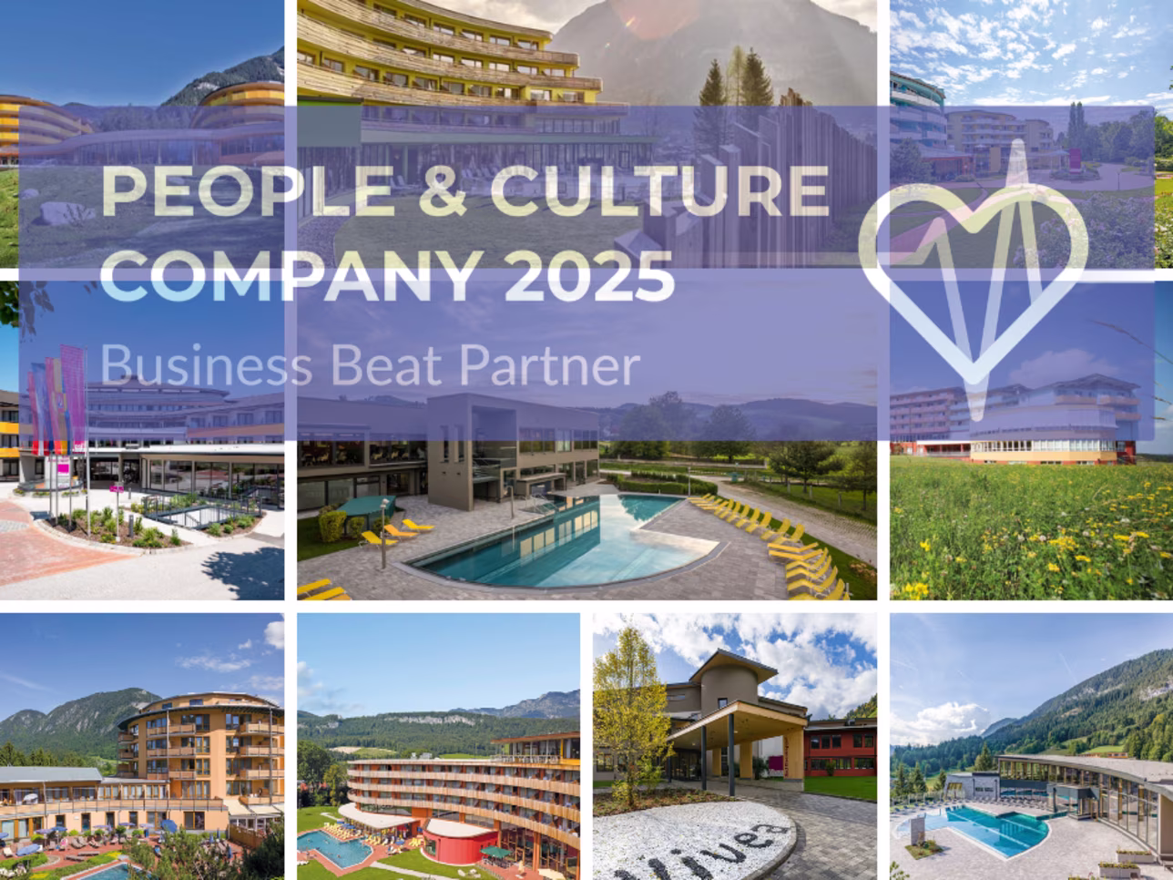 Vivea 4* Hotel Bad Häring in Bad Häring – Collage von Hotelansichten mit Branding-Text | Wellnesshotel Tirol