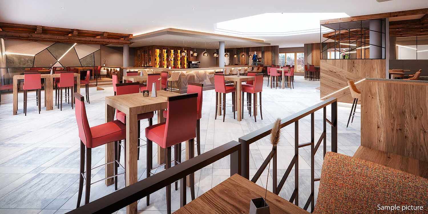 ROBINSON Amadé in Kleinarl – Moderne Hotelbar mit Lounge-Bereich | Wellnesshotel Salzburg