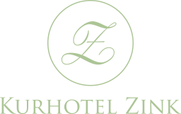 Logo des Kurhotel Zink mit stilisiertem 'Z' in einem Kreis und dem Hotelnamen in Grün.