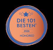 Auszeichnung 'Die 101 Besten' 2026 für das Steigenberger Sonnenhof