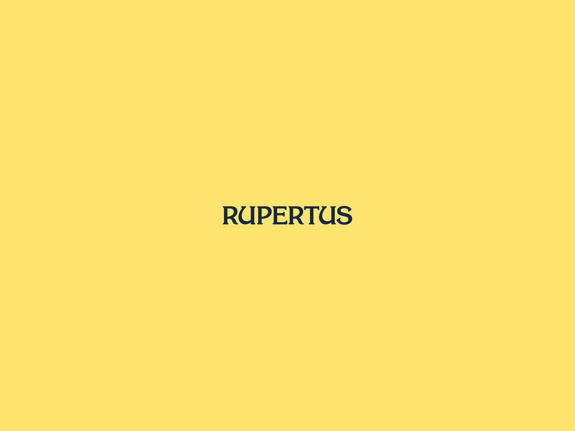 Biohotel Rupertus in Leogang – Hotel-Logo auf gelbem Hintergrund | Wellnesshotel Salzburger Land