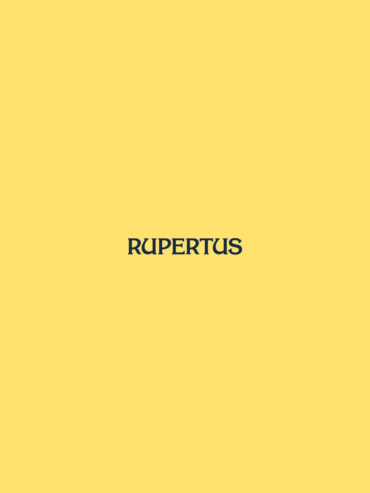 Biohotel Rupertus in Leogang – Hotel-Logo auf gelbem Hintergrund | Wellnesshotel Salzburger Land