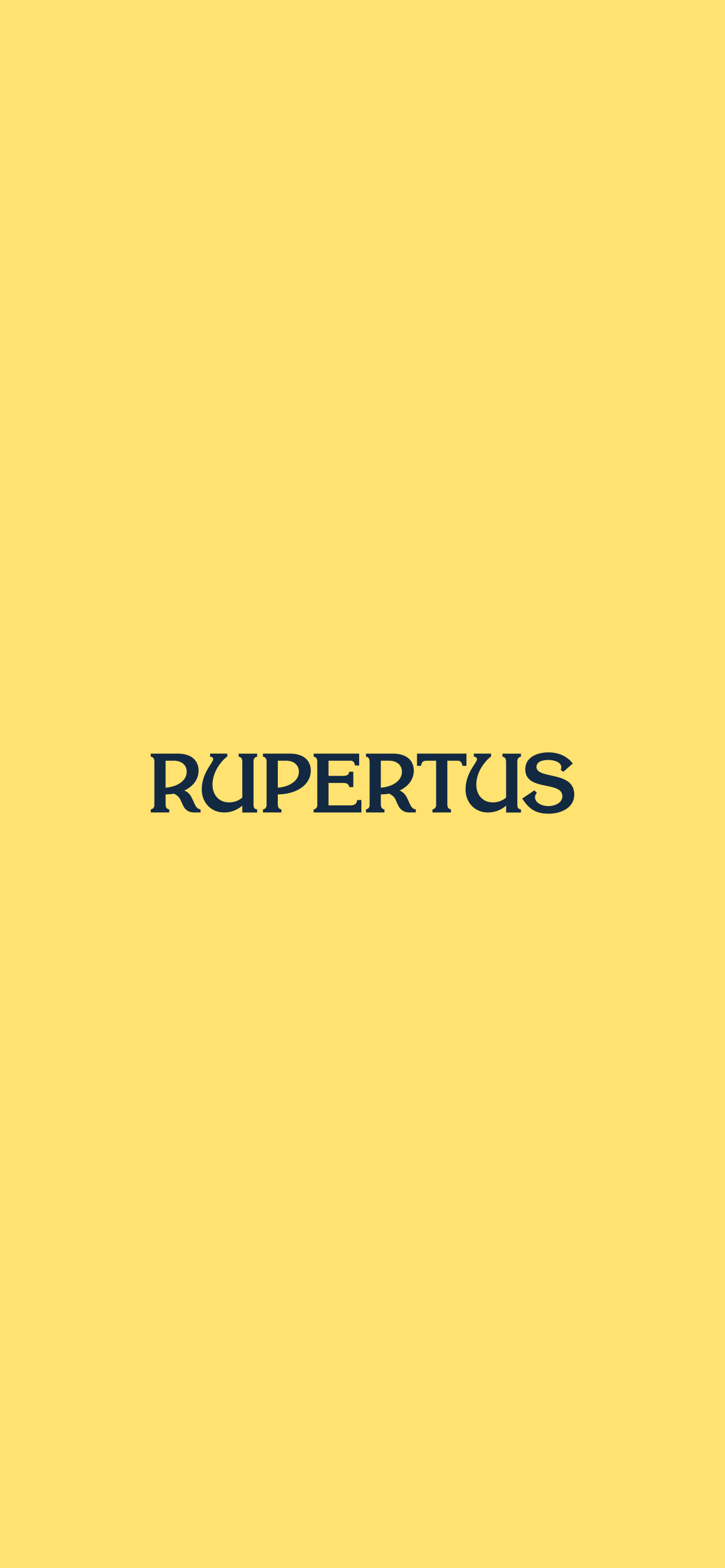 Biohotel Rupertus in Leogang – Hotel-Logo auf gelbem Hintergrund | Wellnesshotel Salzburger Land
