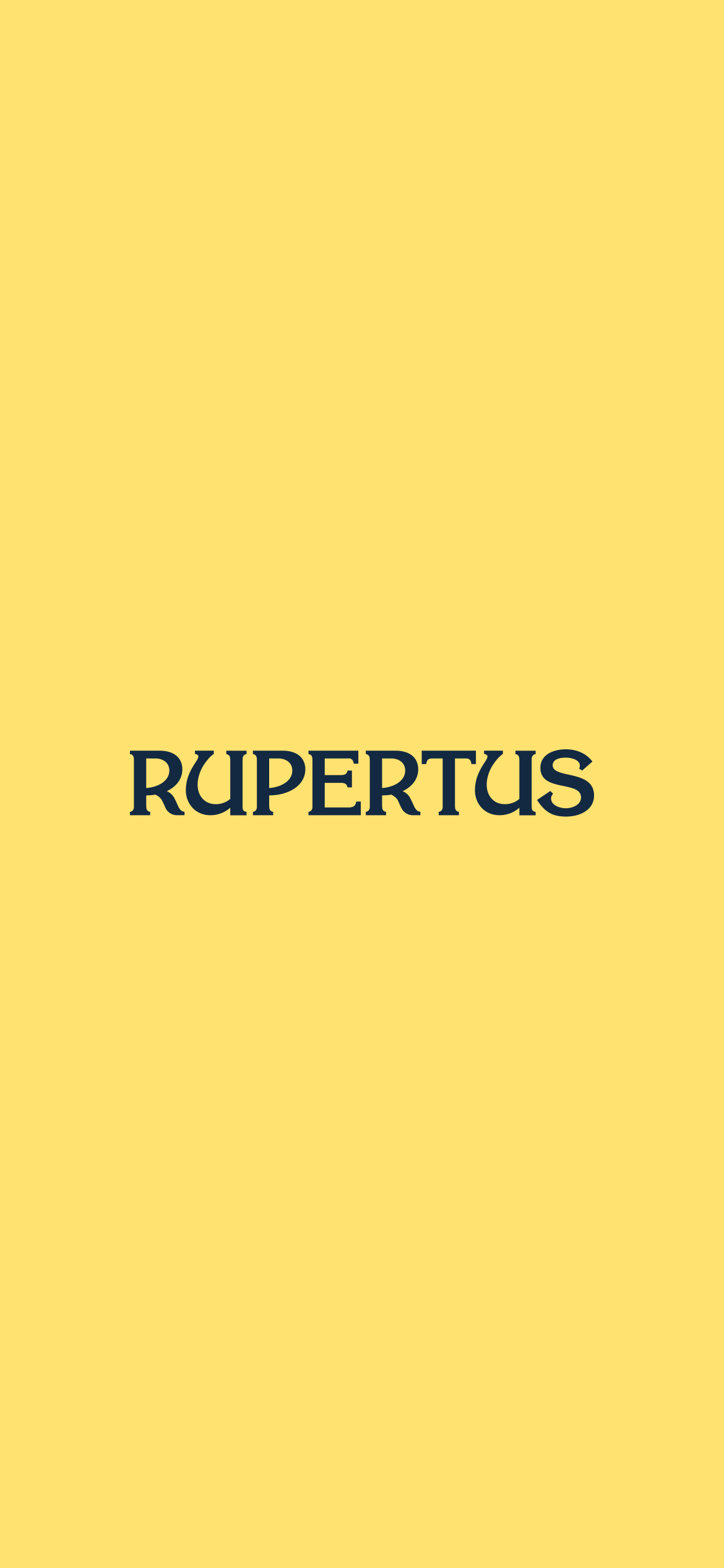 Biohotel Rupertus in Leogang – Hotel-Logo auf gelbem Hintergrund | Wellnesshotel Salzburger Land