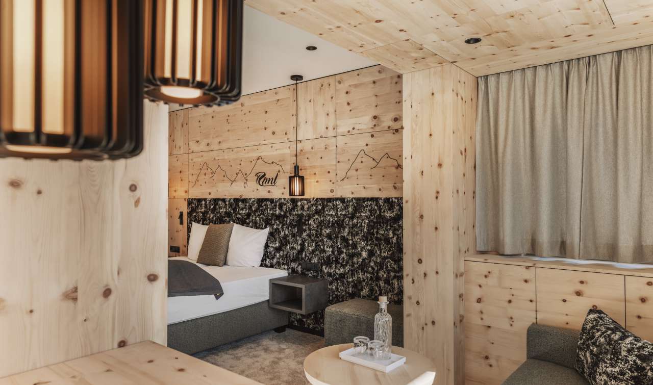 SKI | GOLF | WELLNESS Hotel Riml in Obergurgl-Hochgurgl – Gemütliches Doppelzimmer im alpinen Stil | Wellnesshotel Tirol