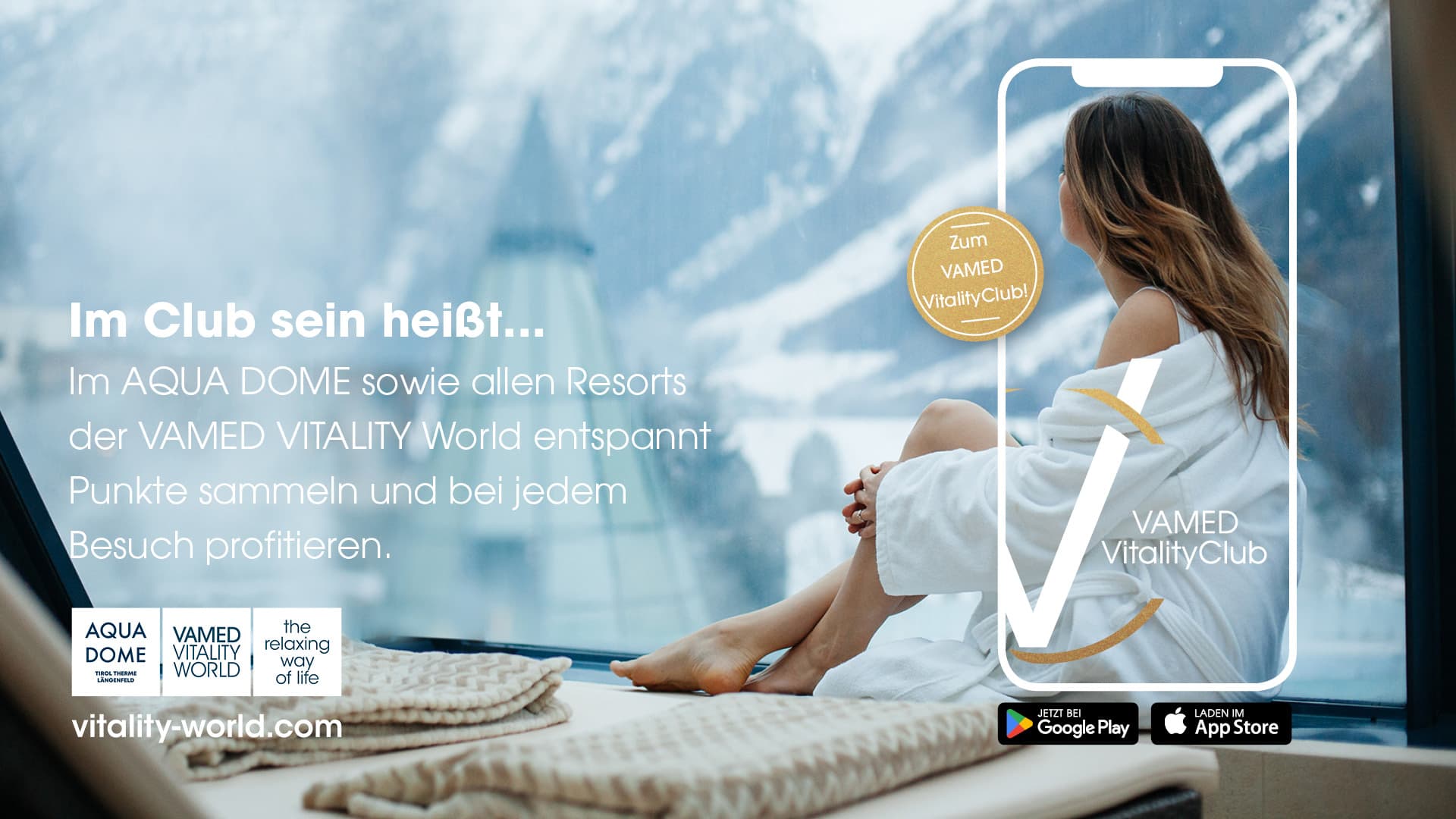 AQUA DOME - Tirol Therme Längenfeld in Längenfeld – VAMED VitalityClub Mitgliedschaft | Wellnesshotel Tirol